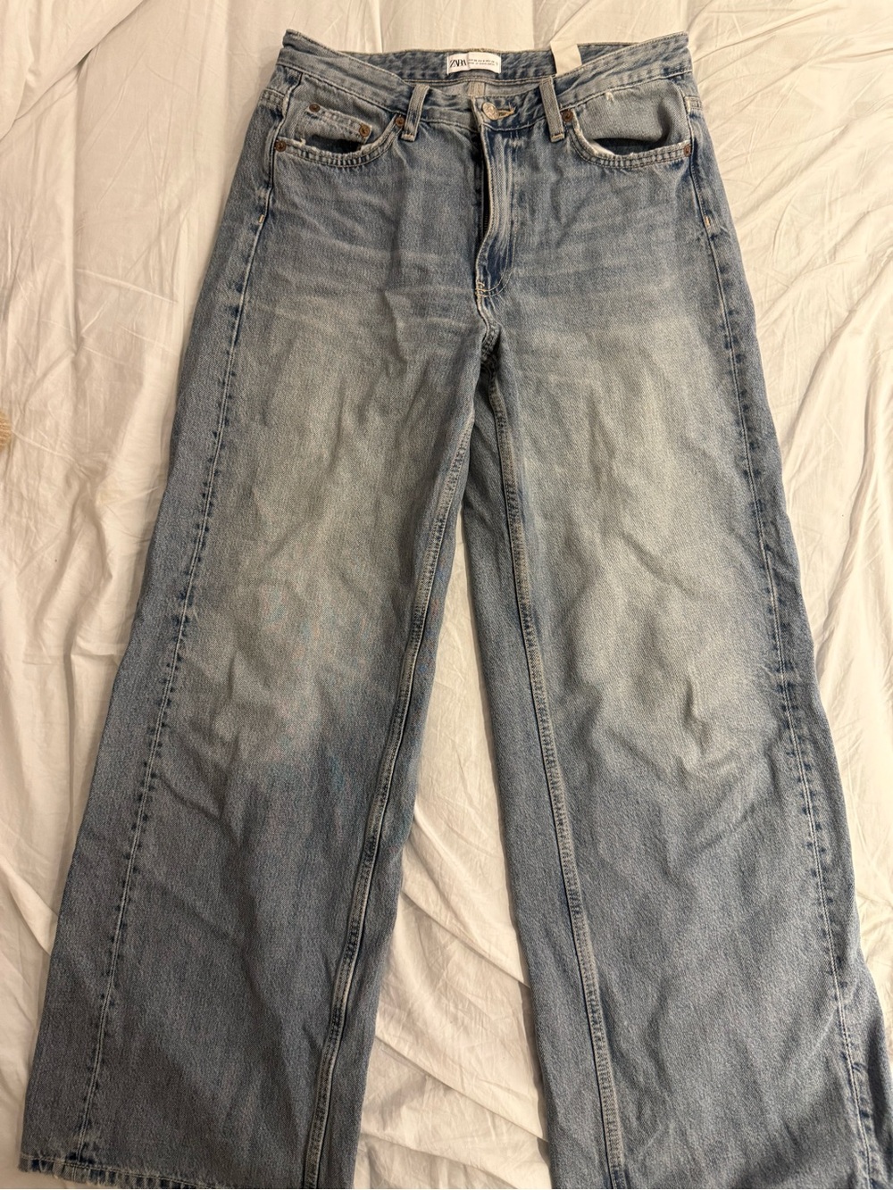 Zara Light Blue Women’s Jeans Wide Leg